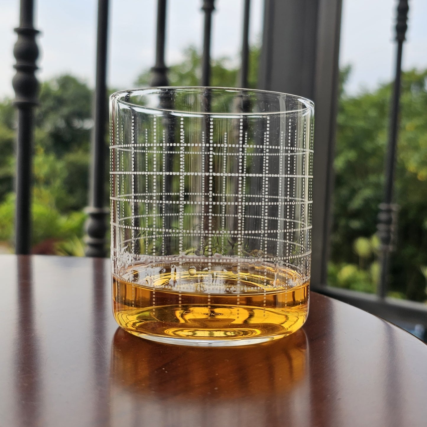 Grid Pattern Tumbler 340 ml (Set of 6)