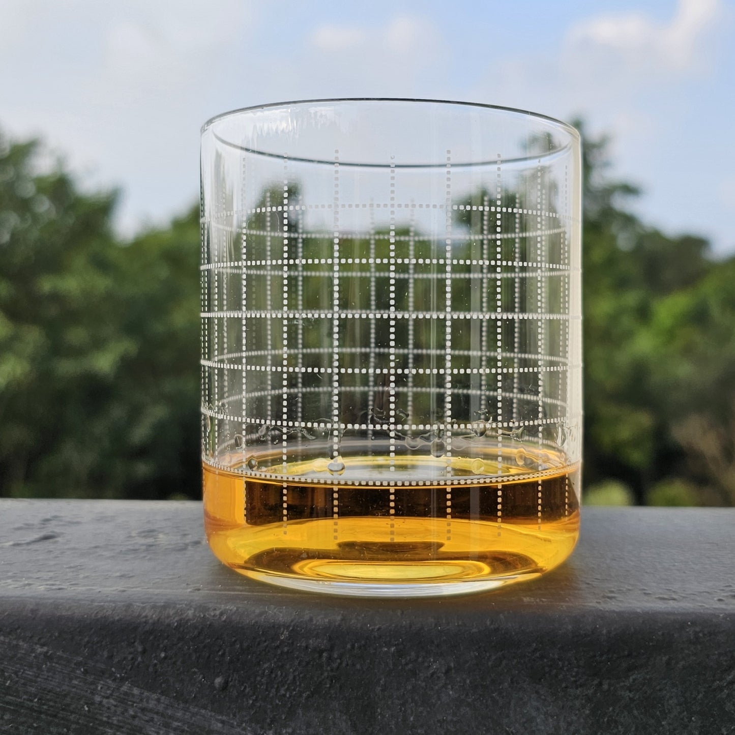 Grid Pattern Tumbler 340 ml (Set of 6)