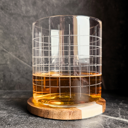 Grid Pattern Tumbler 340 ml (Set of 6)